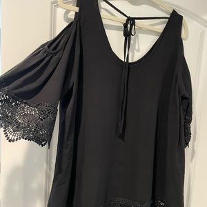 Black beach cover up